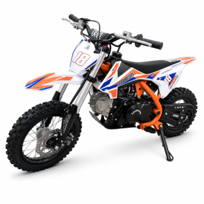 Dětská benzínová motorka Pitbike Leramotors Spirit 90 12/10 Automat Oranžová