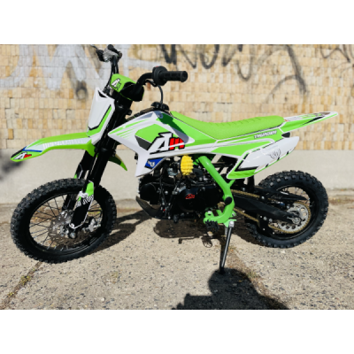 Pitbike Leramotors By Apollo THUNDER 125 Poloautomat 14/12 E-Start Zelená