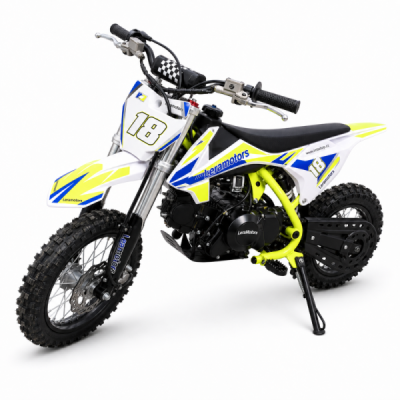 Dětská benzínová motorka Pitbike Leramotors Spirit 90 12/10 Automat Žlutá