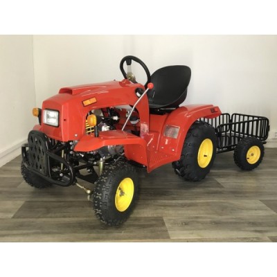 Traktor s vozíkem 110ccm červený