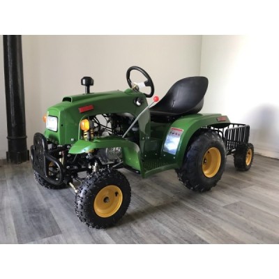 Traktor s vozíkem 110ccm zelený