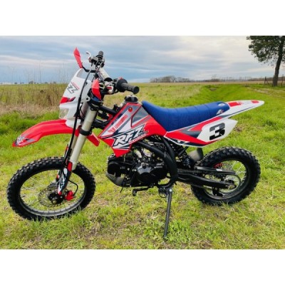Dětská benzínová motorka Pitbike Leramotors By Apollo Jaguar 125cc 17“/14“ E-Start Červená