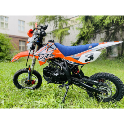 Dětská benzínová motorka Pitbike Leramotors By Apollo Jaguar 125cc 17“/14“ E-Start Oranžová