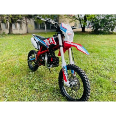 Dětská benzínová motorka Pitbike Leramotors By Apollo THUNDER 125cc 17/14 E-Start Červená