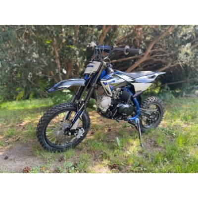 Dětská benzínová motorka Pitbike Leramotors Cannon 125ccm 4T 14/12 E-Start Modrá