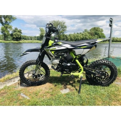 Dětská benzínová motorka Pitbike Leramotors Cannon 125ccm 4T 14/12 E-Start Zelená