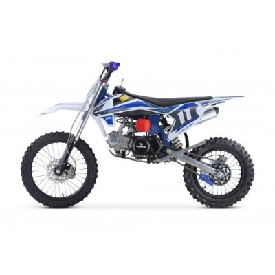 Dětská benzínová motorka Pitbike Leramotors Shark 125cc 4T 17/14 modrá