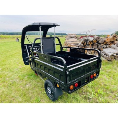 Elektrická Nákladní Tříkolka Leramotors Cargo G1 1000W - Tuk Tuk, +kapotáž, černá