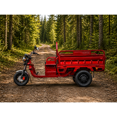 Elektrická Nákladní Tříkolka Leramotors Cargo G1 1000W - Tuk Tuk, červená