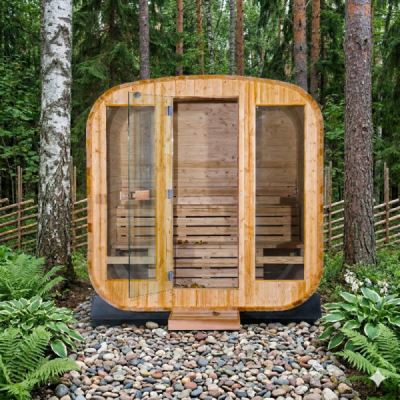Lerax finská sauna hranatá thermowood 240