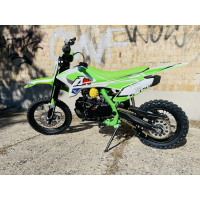 Pitbike Leramotors By Apollo THUNDER 125 Poloautomat 14/12 E-Start Zelená