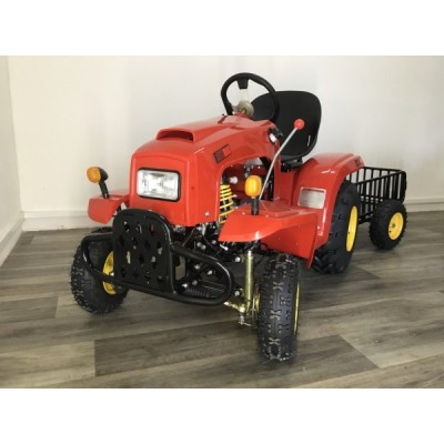 Traktor s vozíkem 110ccm červený