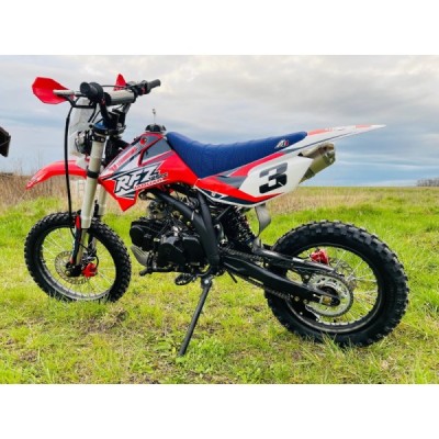 Dětská benzínová motorka Pitbike Leramotors By Apollo Jaguar 125cc 17“/14“ E-Start Červená
