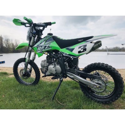 Dětská benzínová motorka Pitbike Leramotors By Apollo Jaguar 125cc 17“/14“ E-Start Zelená