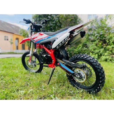 Dětská benzínová motorka Pitbike Leramotors By Apollo THUNDER 125cc 17/14 E-Start Červená