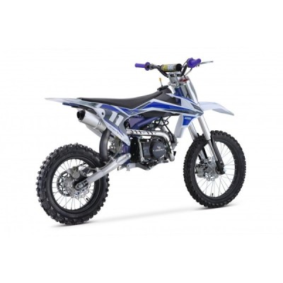Dětská benzínová motorka Pitbike Leramotors Shark 125cc 4T 17/14 modrá