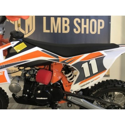Dětská benzínová motorka Pitbike Leramotors Shark 125cc 4T 17/14 oranžová
