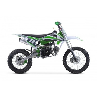 Dětská benzínová motorka Pitbike Leramotors Shark 125cc 4T 17/14 zelená