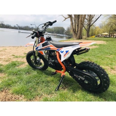 Dětská benzínová motorka Pitbike Leramotors Spirit 90 12/10 Automat Oranžová