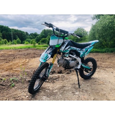 Dětská benzínová motorka Pitbike Leramotors Tornado 125ccm Pro 4T 17/14 zelená