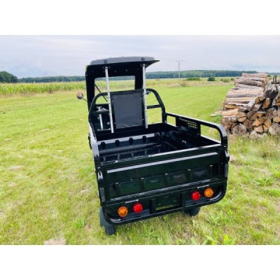 Elektrická Nákladní Tříkolka Leramotors Cargo G1 1000W - Tuk Tuk, +kapotáž, černá