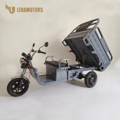 Elektrická Nákladní Tříkolka Leramotors Cargo G1 1000W - Tuk Tuk, šedá
